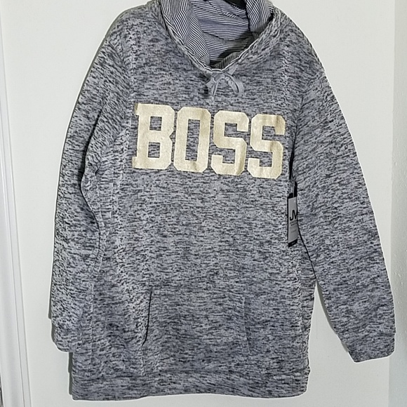 🆕️ BOSS Marble Cowl Neck Sweatshirt - Picture 2 of 6